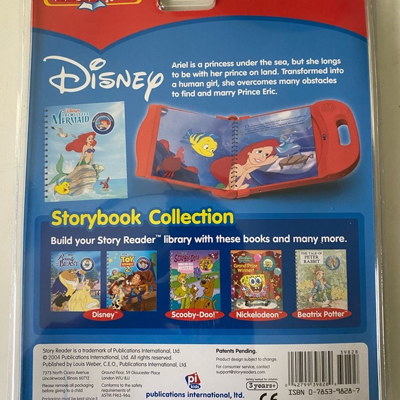 The Little Mermaid Story Reader Storybooks Disney Book And Cartridge Set Reading - Picture 2 of 2